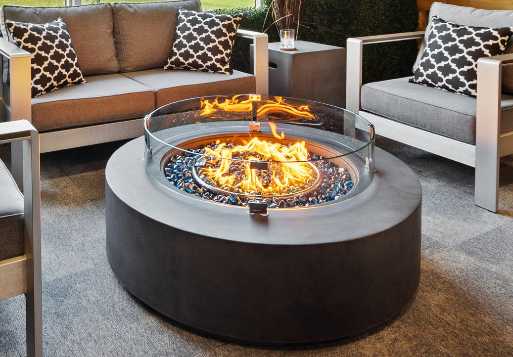 Patio Fire Tables With Propane Tank Inside Gas Firepit Fire Pit