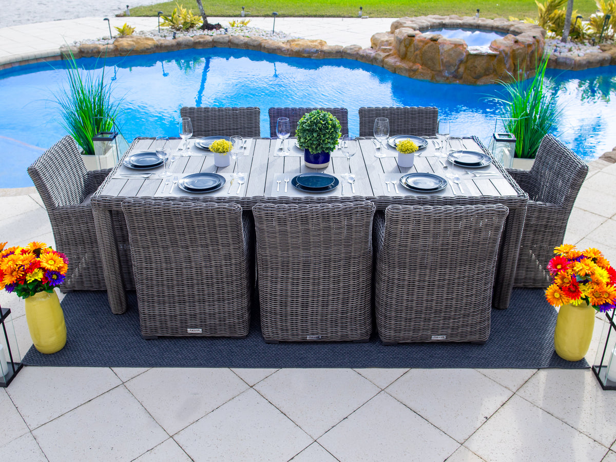 2 seater rattan online garden table and chairs