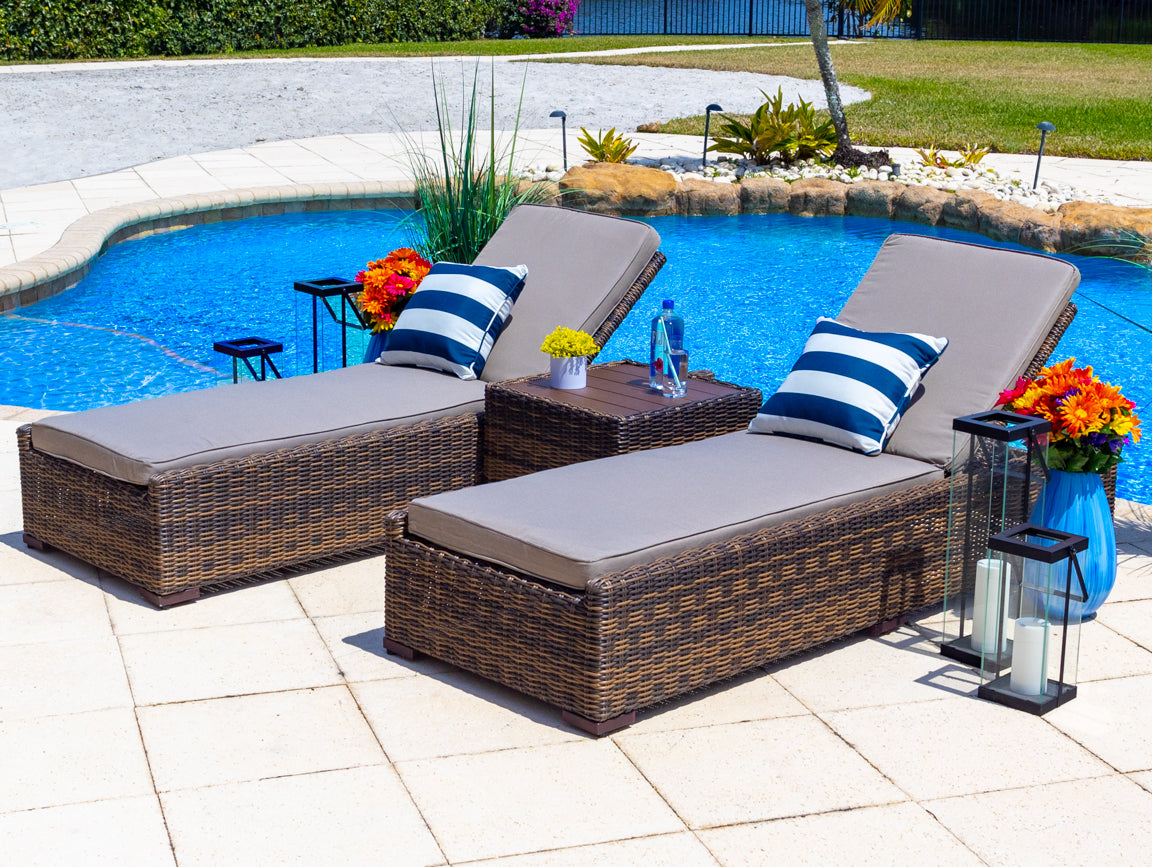 Outdoor patio discount chaise lounge chairs