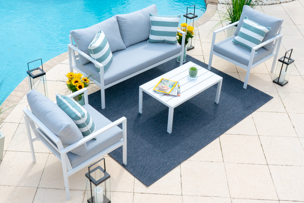 White outdoor conversation sets 2025