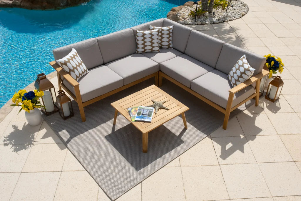 Teak deep seating set hotsell