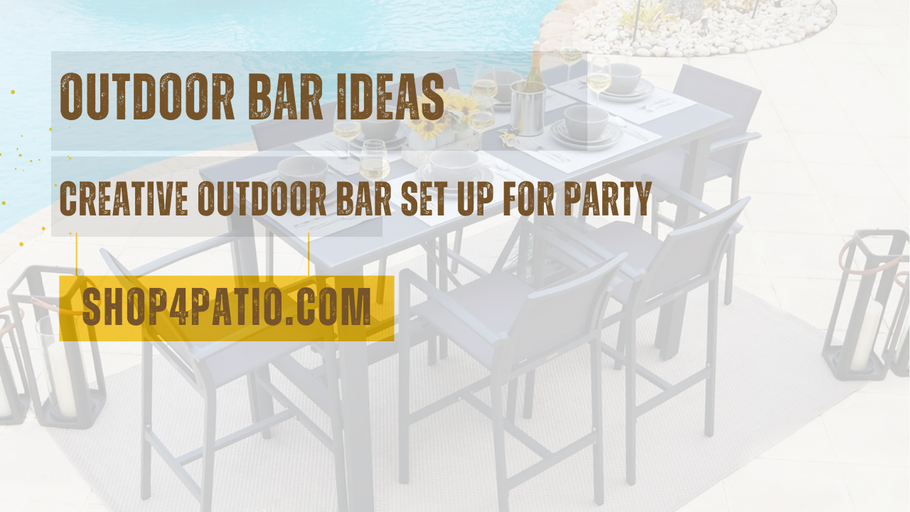Outdoor Bar Ideas: Creative Outdoor Bar Set Up for Party