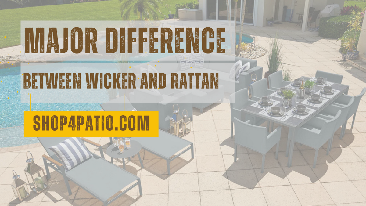 Wicker Vs Rattan Difference Between Them
