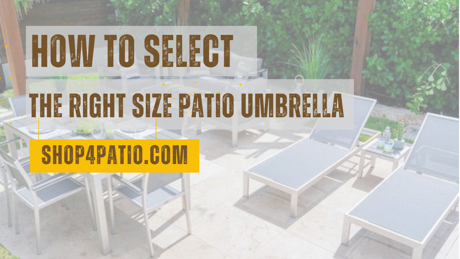 How To Select The Right Size Patio Umbrella For Home