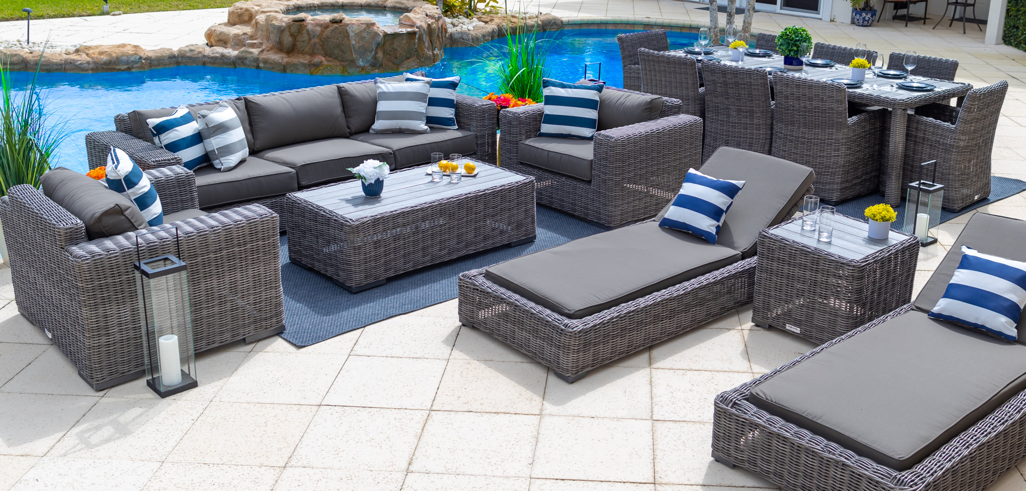 outdoor wicker patio furniture set | wicker patio chairs