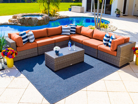 Outdoor discount large sectional