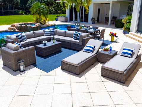 Large patio furniture online sets